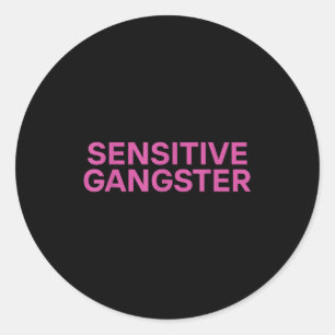 Adesivo Citação Irônica Engraçada de Gângster Sensível