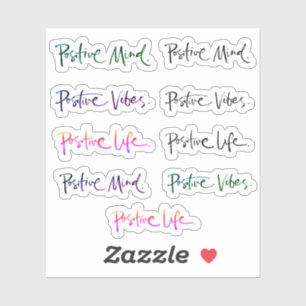 Adesivo Citação Positiva Da Mente Vibes Positiva