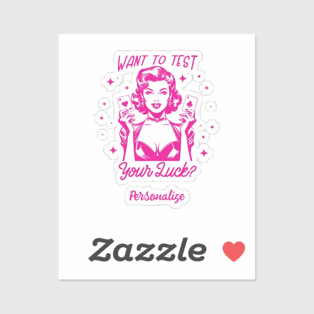 Adesivo Citação Sarcástica Engraçada da Glam Girl dos anos (Folha)