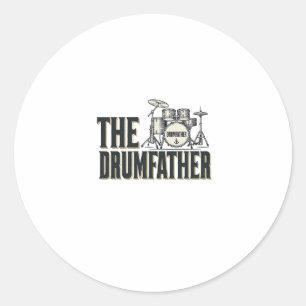 Adesivo Citação Vetorial de Design de Tambor do Drumfather