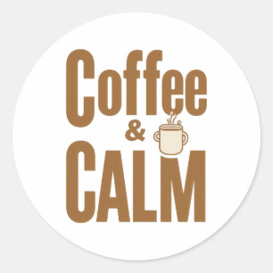 Adesivo Citação Zen Divertida para Amantes de Café