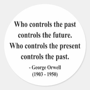 Adesivo Citações 2a de George Orwell