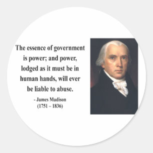 Adesivo Citações 5b de James Madison