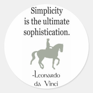 Adesivo Citações da simplicidade com cavalo do
