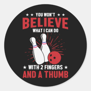 Adesivo Citações de Esporte de Boliche Amante de Boliche E