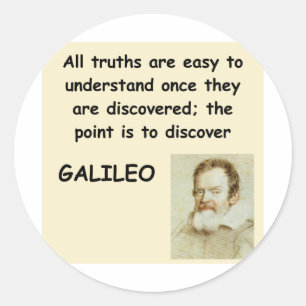 Adesivo citações de galileo