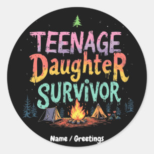 Adesivo Citações de Parentalidade Engraçadas pela Filha da