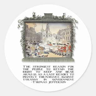 Adesivo Citações de Thomas Jefferson: Tirania no governo