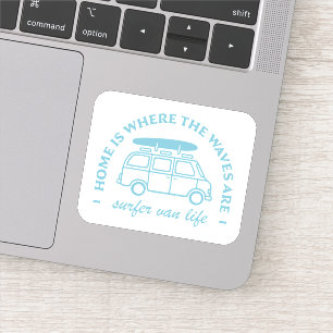 Adesivo Citações do Surfer van life