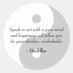 Adesivo Citações famosas de Buddha - mente e felicidade