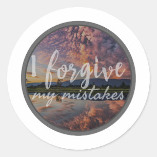 Adesivo citações motivacionais matinais para autoaceita