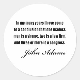 Adesivo Citações políticas por John Adams