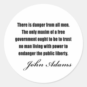 Adesivo Citações políticas por John Adams