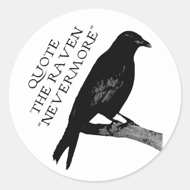 Adesivo Cite O Raven (Frente)