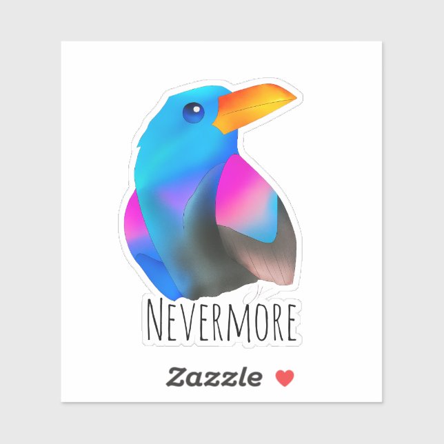 Adesivo Cite o Raven (Folha)