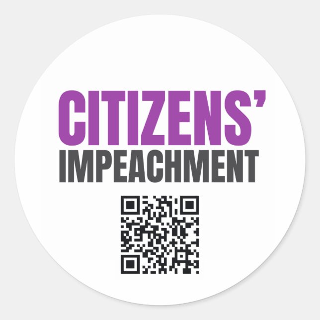 Adesivo Citizens Impeachment Sticker Sheet (Frente)