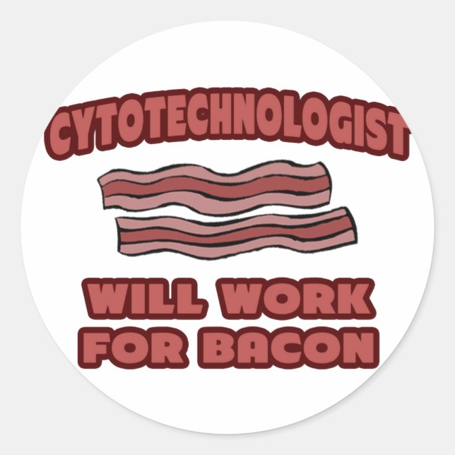 Adesivo Citotecnólogo ... Trabalhará Para Bacon (Frente)