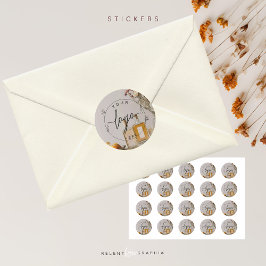 Adesivo Citrino | Coquetéis | Boho Flowers