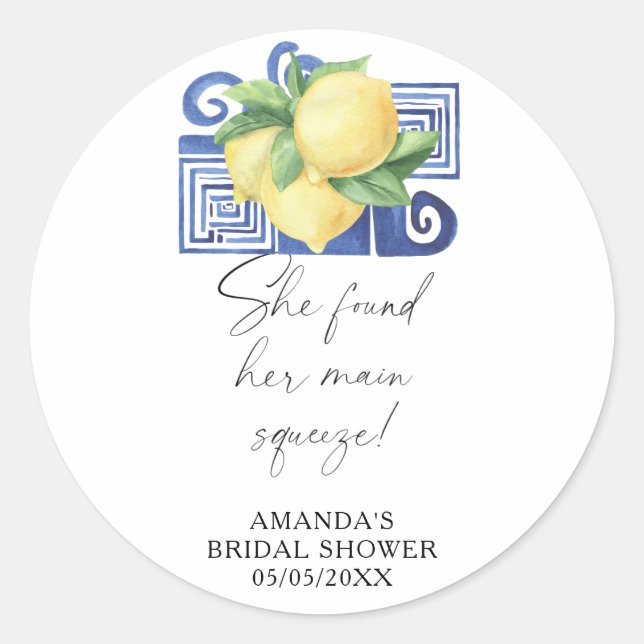 Adesivo Citrus Limão - Ela encontrou seu amor verdadeiro (Frente)