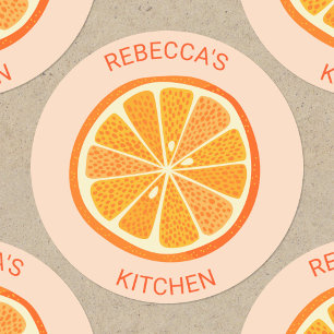 Adesivo Citrus Orange Personalizado