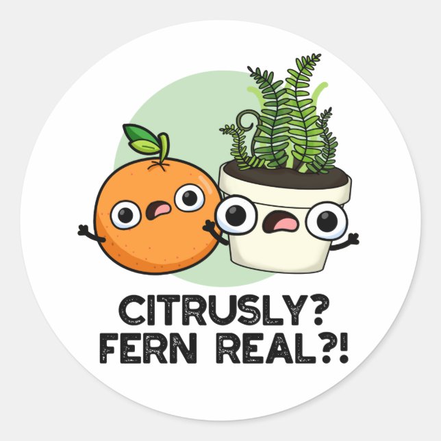 Adesivo Citrusly Fern Real Funny Citrus Plant (Frente)