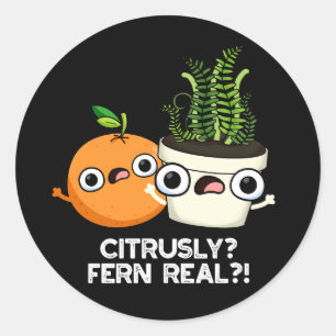 Adesivo Citrusly Fern Real Funny Citrus Plant Dark BG