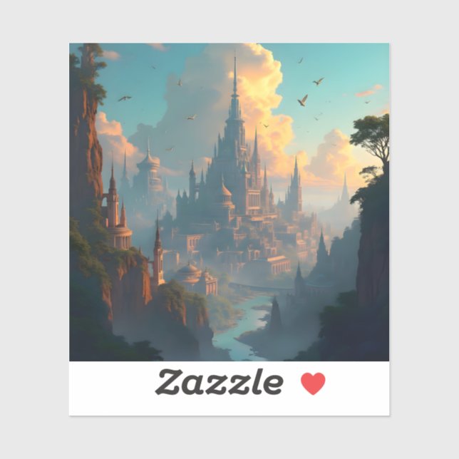 Adesivo City Of Echoes - Square Vinyl Sticker (Folha)