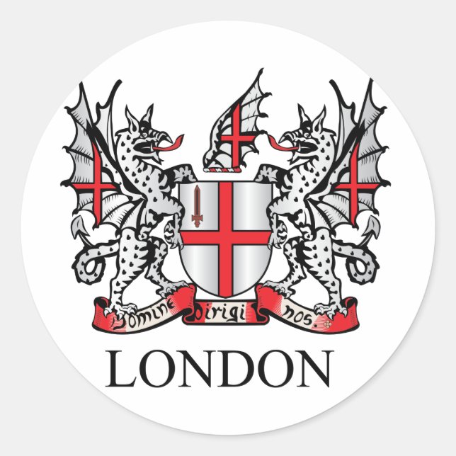 Adesivo City of London casaco de armas (Frente)