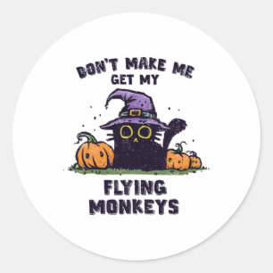 Adesivo Ck Cat Halloween - Não me faça pegar meu filho voa