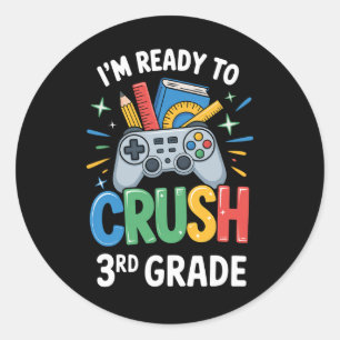 Adesivo Ck De Volta à Escola Gamer Pronto Para Dominar 3º