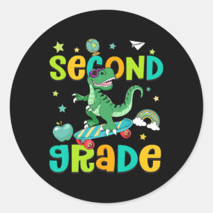 Adesivo Ck De Volta à Escola Rolando Para a 2ª Série T-rex