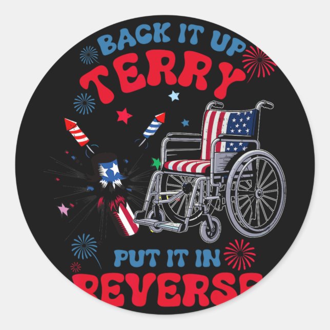 Adesivo Ck It Up Terry Put It In Reverse 4 De Julho F (Frente)