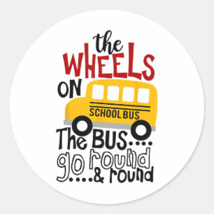 Adesivo Ck Para A Escola Engraçado As Rodas No Ônibus Todd