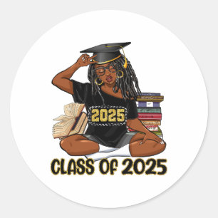 Adesivo Cl De 2025 African American Girl Gradu