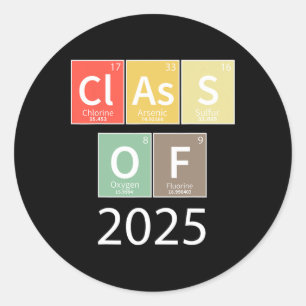 Adesivo Cl De 2025 Graduação De Química Periódica De Mesa