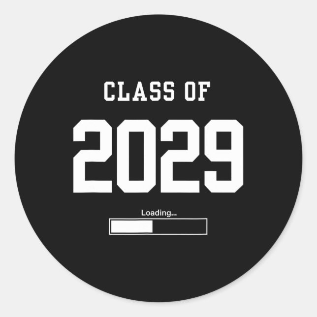 Adesivo Cl Of 2029 Freshman Future Senior High School Coll (Frente)