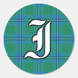 Adesivo Clã Clã Irvine Irwin Tartan Monograma
