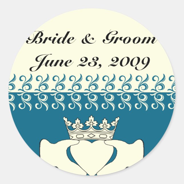 Adesivo Claddagh Personalizado (Frente)