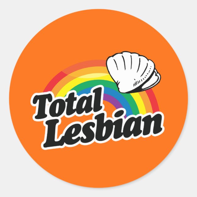Adesivo CLAM LESBIANA TOTAL - BRANCO -.png (Frente)