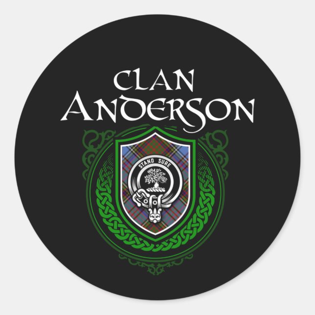 Adesivo Clan Anderson Scottish Family Tartan (Frente)