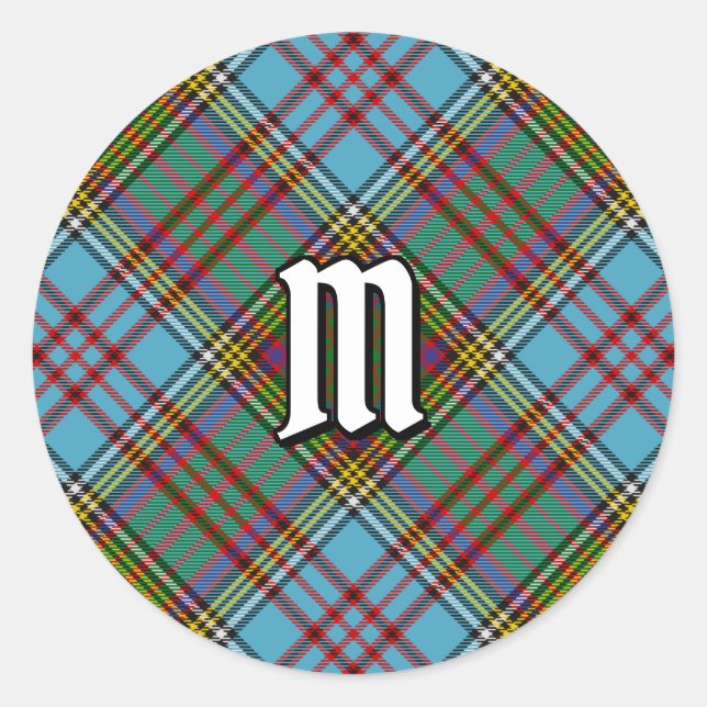 Adesivo Clan Anderson Tartan Classic Round Sticker (Frente)