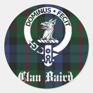 Adesivo Clan Baird Crest Tartan