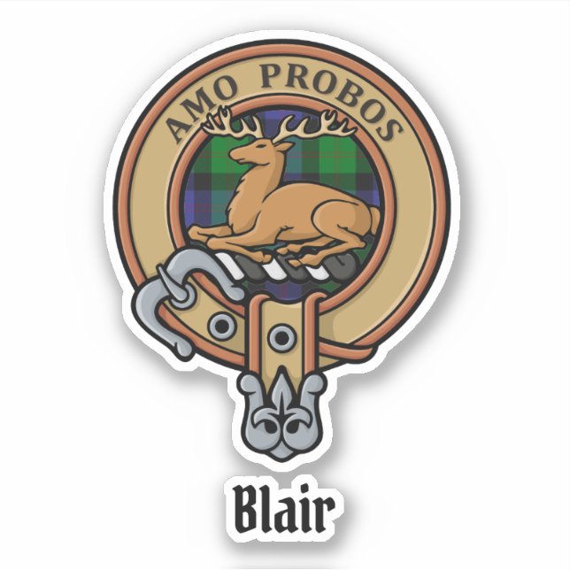 Adesivo Clan Blair Crest Sticker (Frente)