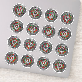 Adesivo Clan Boyd Crest e Tartan Knot