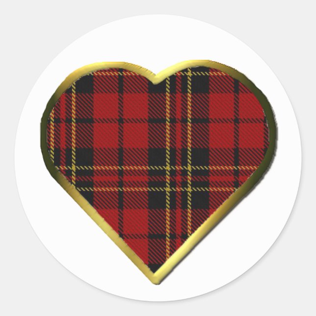 Adesivo Clan Brodie Heart Envelope Seal (Frente)