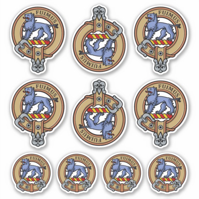 Adesivo Clan Bruce Crest Sticker Set (Frente)