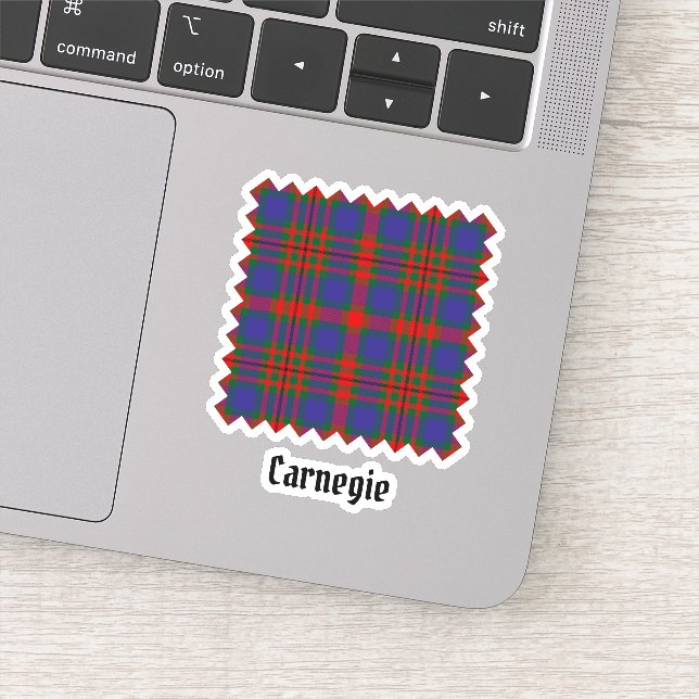 Adesivo Clan Carnegie Tartan (Detalhe)