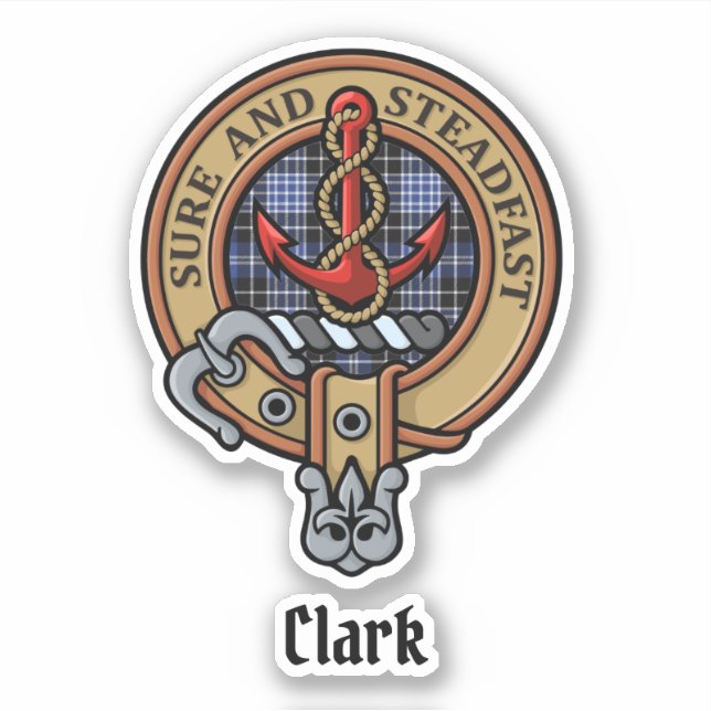 Adesivo Clan Clark Crest (Frente)