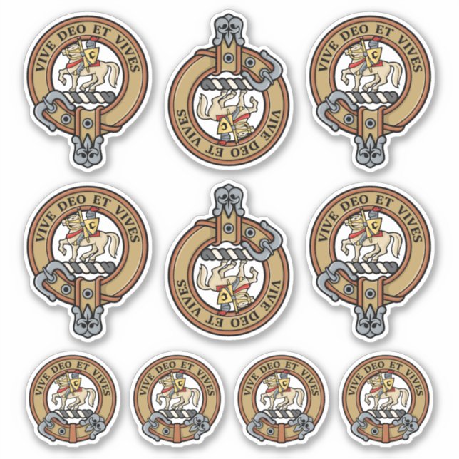 Adesivo Clan Craig Crest Sticker Set (Frente)