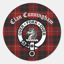 Adesivo Clan Cunningham Crachá & Tartan